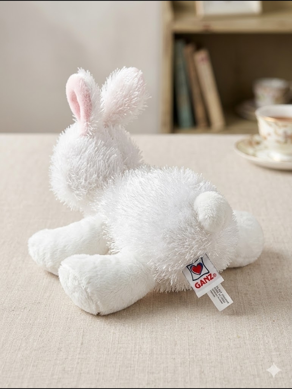Webkinz White Rabbit Plush - Retired Classic (No Code) - Picture 3 of 7